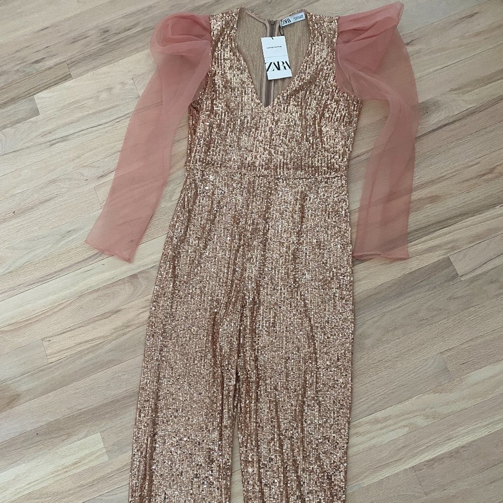 Zara sequins jumpsuit